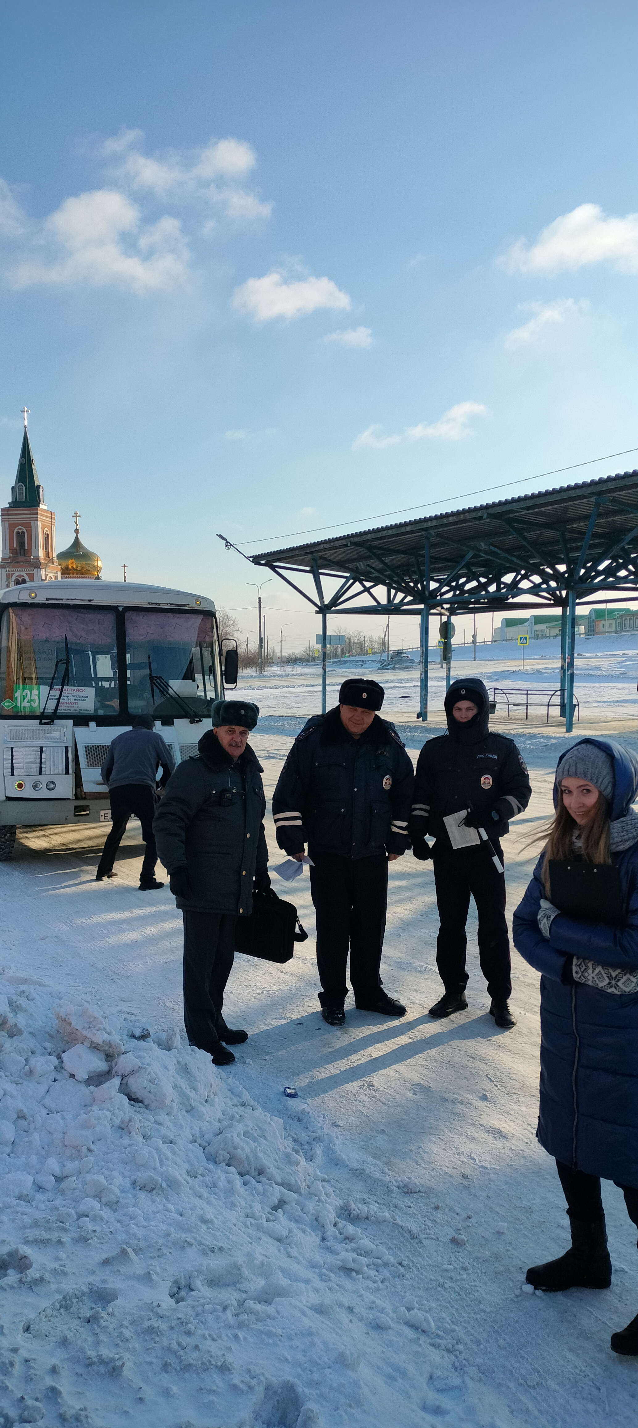 Рейд по перевозкам пассажиров автобусами в г. Барнауле